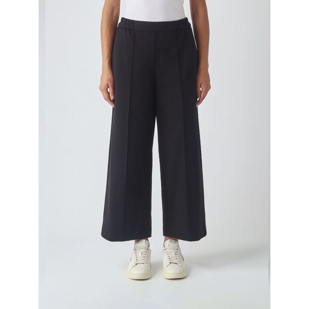Meimeij Women Meimeij Wide-Leg Trousers In Criªpe With High Elasticated Waist
